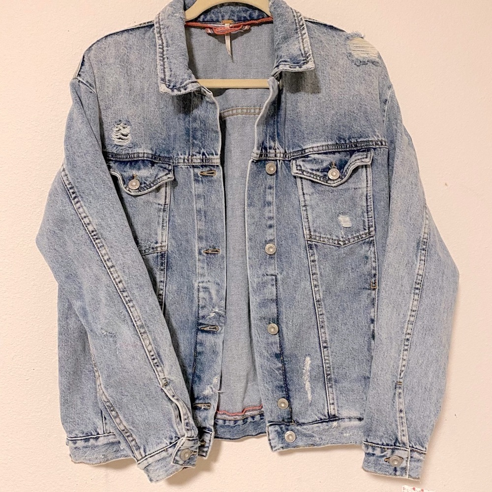 Free people Ramona denim jacket BNWT